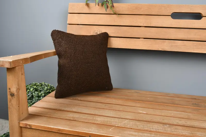 Bettkissenbedeckung, einzigartige Kissenbedeckung, Haustierkissen, Kissenbedeckung, 12x12 braune Kissenbezüge, Wohnkulturkissen, türkisches Kissen, Kilimkissen - 1