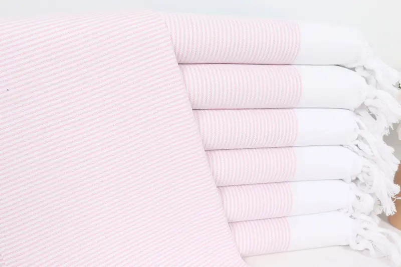 Monogram Hand Towel, Monogrammed Hand Towel, Bridesmaid Towel, 40x18 Cotton Striped Towel, Custom Name Towel, Wedding Gift, Summer Gift, Unique Gift - 1