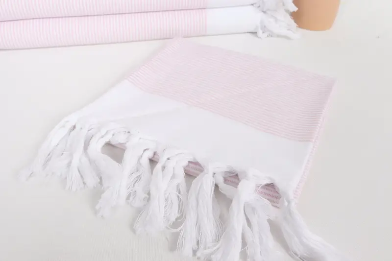 Monogram Hand Towel, Monogrammed Hand Towel, Bridesmaid Towel, 40x18 Cotton Striped Towel, Custom Name Towel, Wedding Gift, Summer Gift, Unique Gift - 5