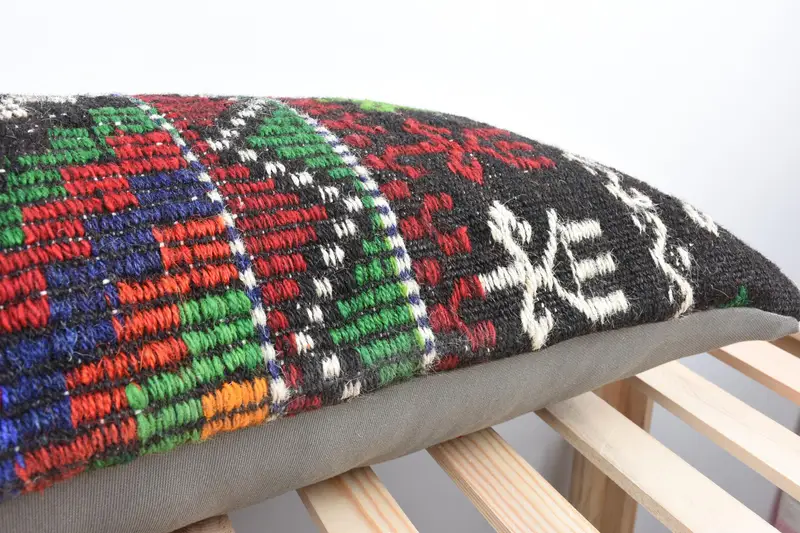 Boho Pillow, Cushion Cover, Interior Designer Pillow, Retro Pillow Sham, Oriental Cushion Case, 16x48 Green Pillow Case, Pillow for Sofa - 7