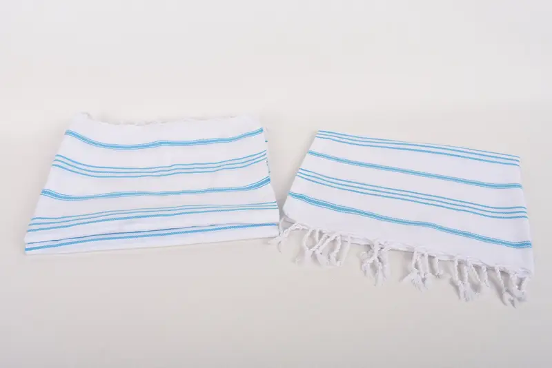 40x24 Cotton Striped Towel, Organic Tea Towel, Personalized Dish Towel, Turkish Towel, Monogram Hand Towel, Kitchen Towel, Bridesmaid Gift - 7