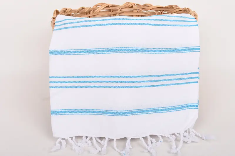 40x24 Cotton Striped Towel, Organic Tea Towel, Personalized Dish Towel, Turkish Towel, Monogram Hand Towel, Kitchen Towel, Bridesmaid Gift - 5