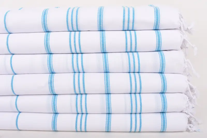 40x24 Cotton Striped Towel, Organic Tea Towel, Personalized Dish Towel, Turkish Towel, Monogram Hand Towel, Kitchen Towel, Bridesmaid Gift - 3
