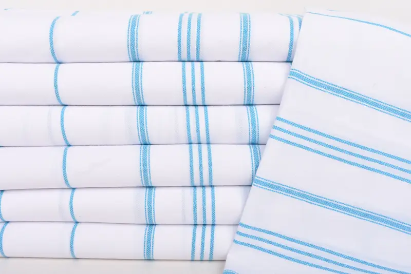 40x24 Cotton Striped Towel, Organic Tea Towel, Personalized Dish Towel, Turkish Towel, Monogram Hand Towel, Kitchen Towel, Bridesmaid Gift - 2