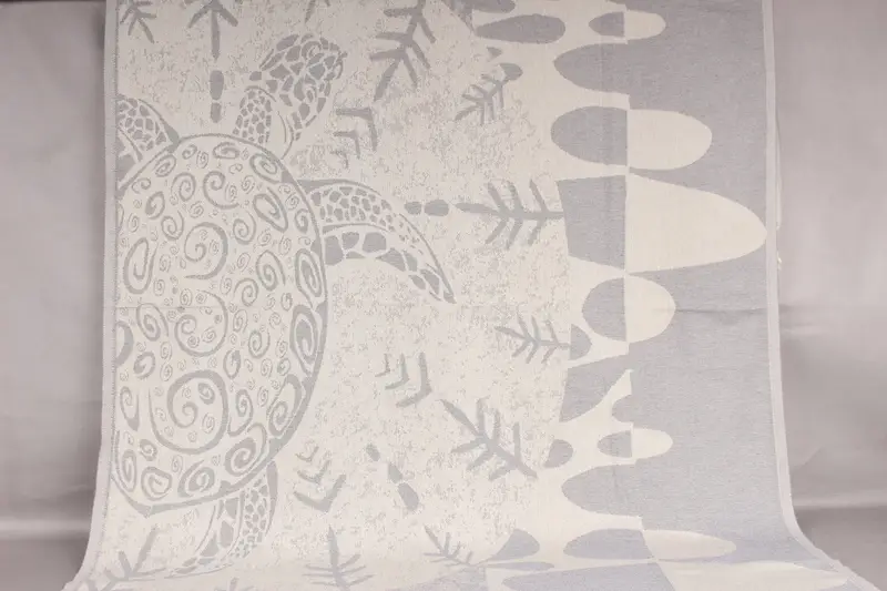 Dark Gray Cotton Towel Monogram Gym Towel, 40x71 Inches