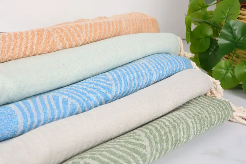 Bachelorette Gifts, Summer Gift, Embroidery Towels, 68x40 Cotton Striped Design Towel, Gift For Her, Oversized lightweight Turkish bath towel USA - 3