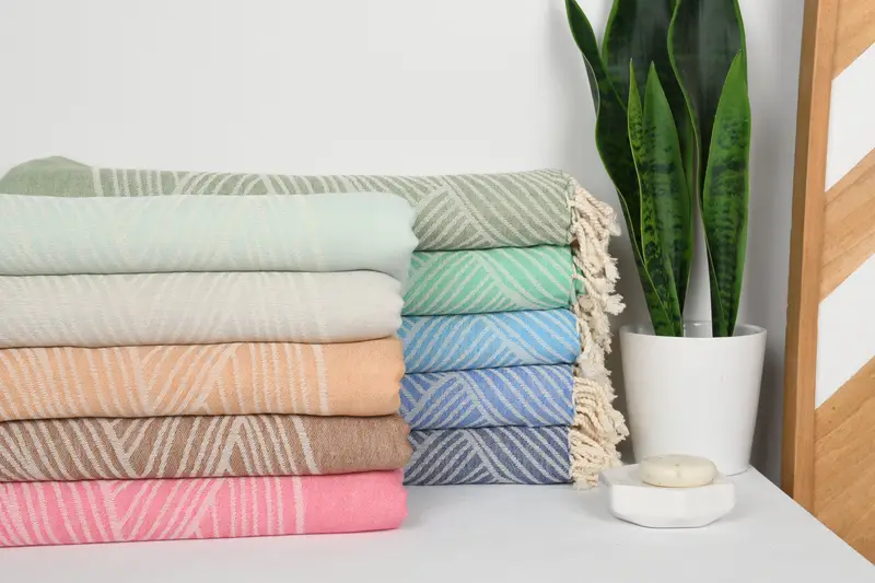 Bachelorette Gifts, Summer Gift, Embroidery Towels, 68x40 Cotton Striped Design Towel, Gift For Her, Oversized lightweight Turkish bath towel USA - 2