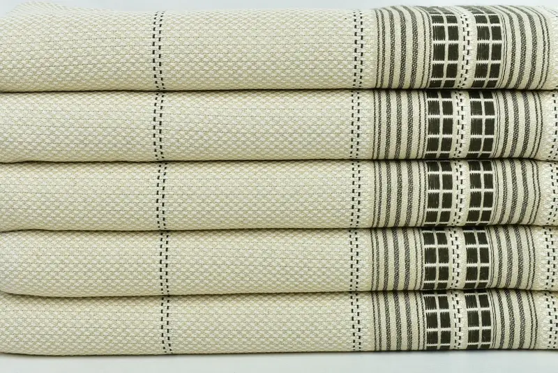 68x40 Linen Striped Towel, Travel towel, Handmade Gift, Unique Gift, Turkish hand towel, Luxury Turkish beach towel for summer vacation - 2