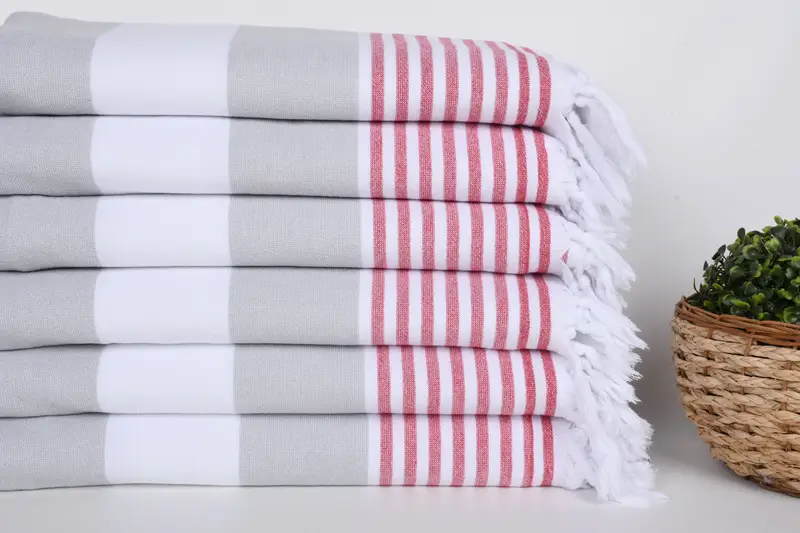 Gift For Her, Monogram Towels, Bridesmaid Proposal Gift, Gift For The Home Decor, 68x36 Cotton Striped Terry Towel, Soft towel, Wedding Gifts Towel - 2