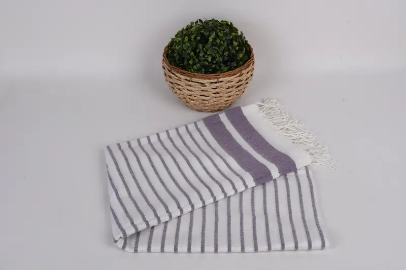 Holiday Towel, 70x40 Cotton Striped Towel, Xmas Gifts, Summer Gift, Personalized Turkish Towel, Absorbent Turkish towel, Turkish bath towel for spa - 4