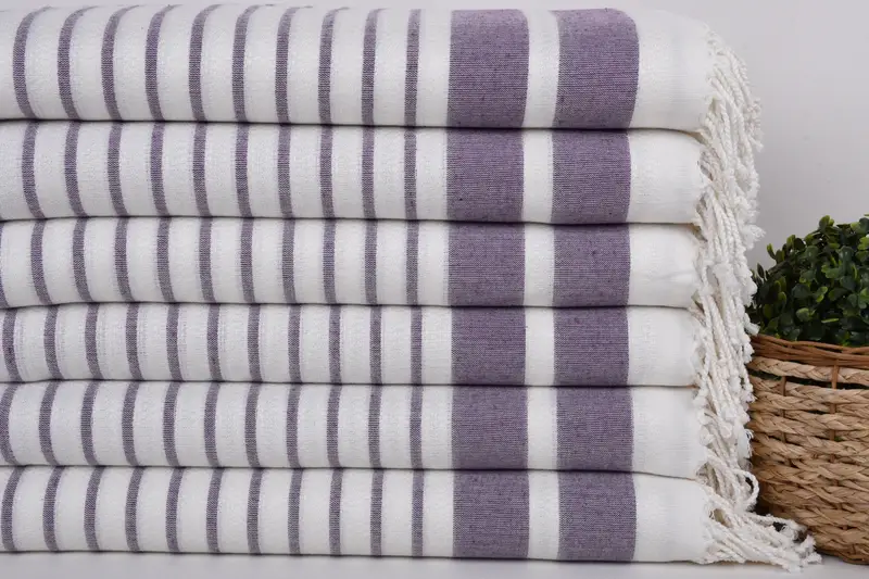 Holiday Towel, 70x40 Cotton Striped Towel, Xmas Gifts, Summer Gift, Personalized Turkish Towel, Absorbent Turkish towel, Turkish bath towel for spa - 2