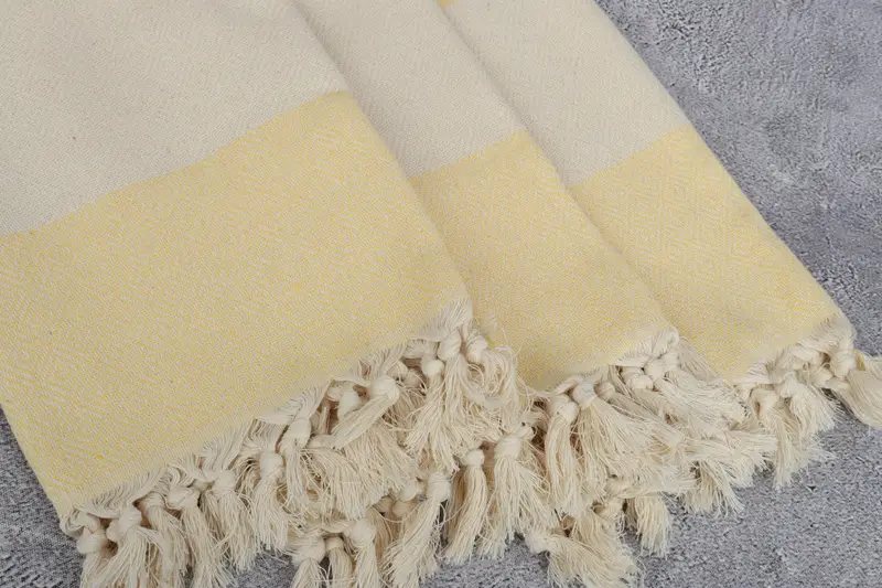 Personalized Beach Towel, Hammam towel, Sand-free peshtemal towel for the beach, Large Turkish Towel, Personalize Gift, 68x40 Cotton Diamond Towel - 5