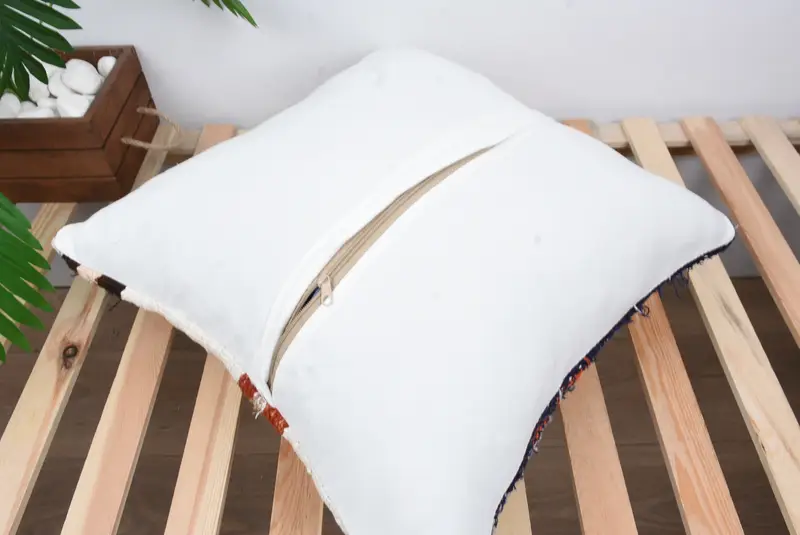 Aesthetic Pillow Case, Vintage Pillow, Cushion, Car Cushion, 20x20 White Pillow Case, Pillow for Couch, Turkish Kilim Pillow - 8