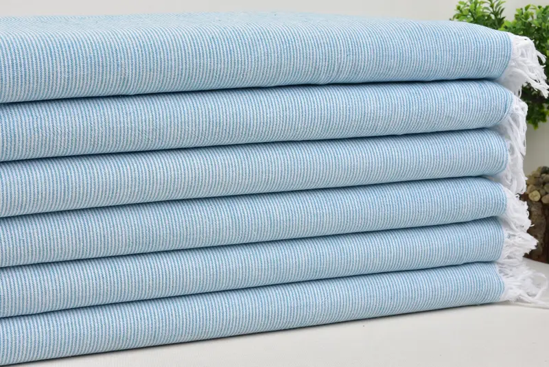 Best Friend Gift, Monogram Turkish Towel, 70x40 Cotton Striped Towel, Bachelor Gift, Custom Gift, Peshtemal beach towel with unique design - 3