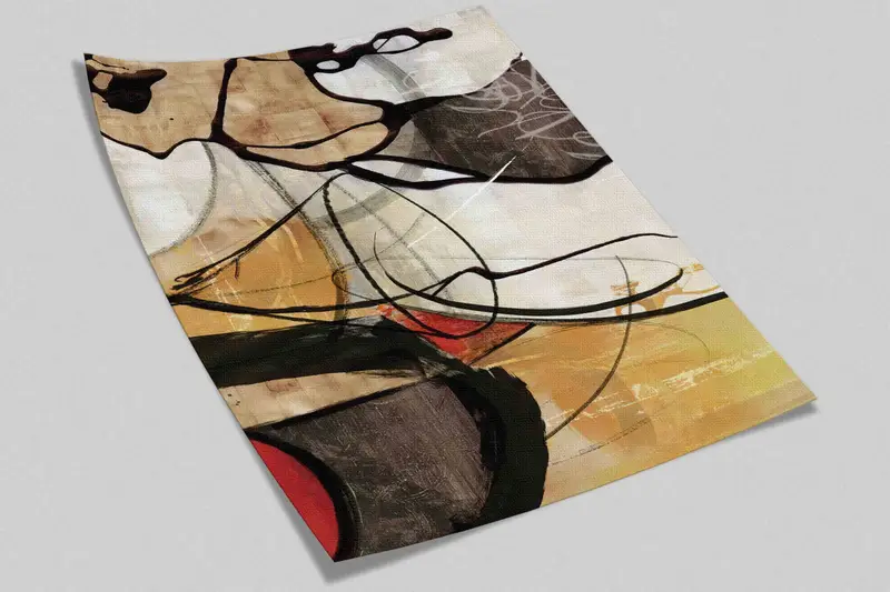 3D Wall Art, Modern Mural, Modern Abstract Paper Art, Abstract Modern Wall Print, Contemporary Wall Mural, Vinyl Wallpaper, Wall Art Decor - 3