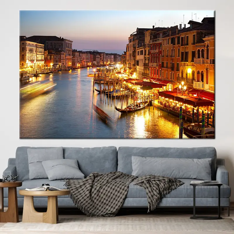 Grand Canal Wall Decor, Italy Wall Decor, Canvas Wall Art, Home Decor, Italy Canvas, Landscape Wall Art, Venice Wall Decor, City View Canvas - 1