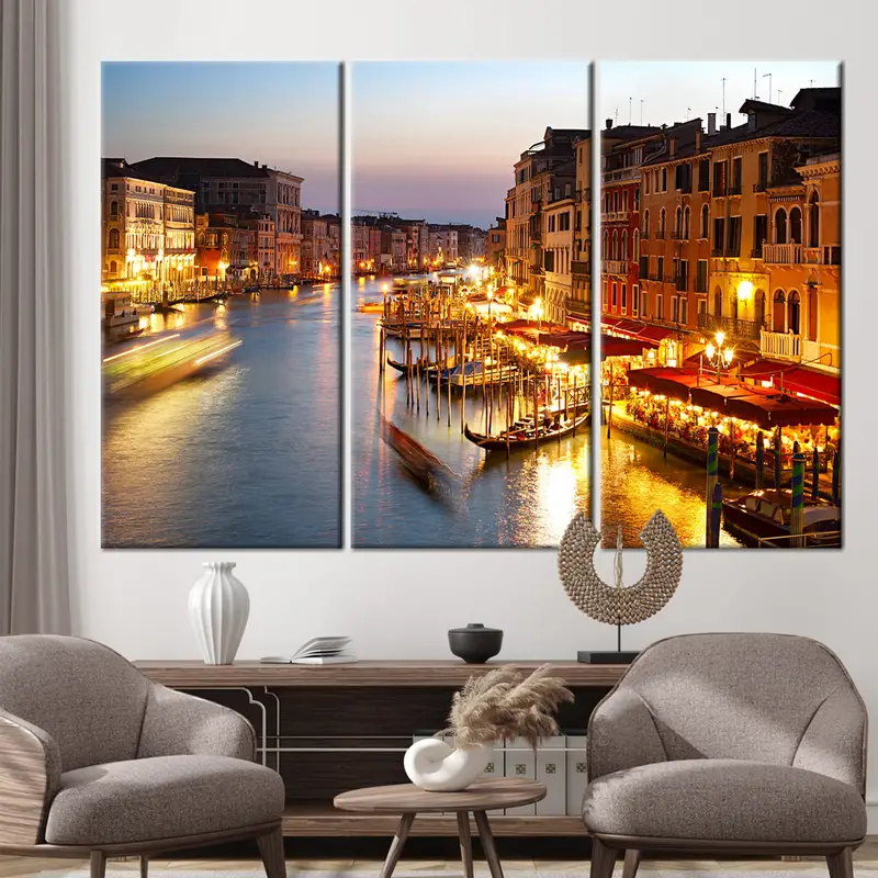 Grand Canal Wall Decor, Italy Wall Decor, Canvas Wall Art, Home Decor, Italy Canvas, Landscape Wall Art, Venice Wall Decor, City View Canvas - 4