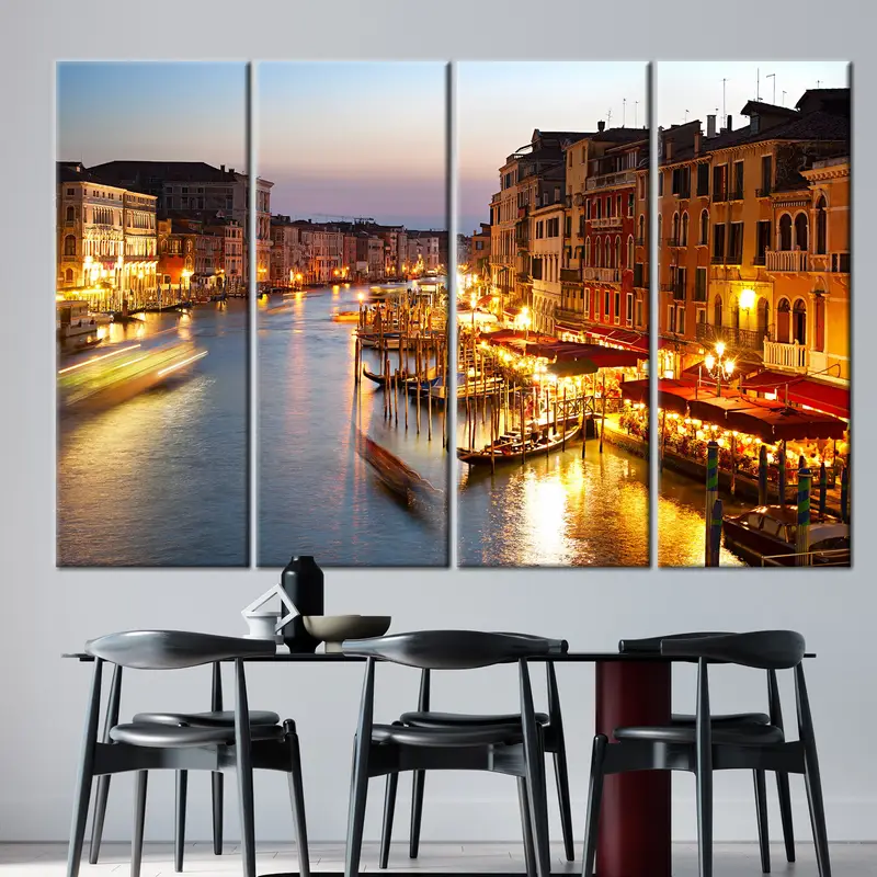 Grand Canal Wall Decor, Italy Wall Decor, Canvas Wall Art, Home Decor, Italy Canvas, Landscape Wall Art, Venice Wall Decor, City View Canvas - 3