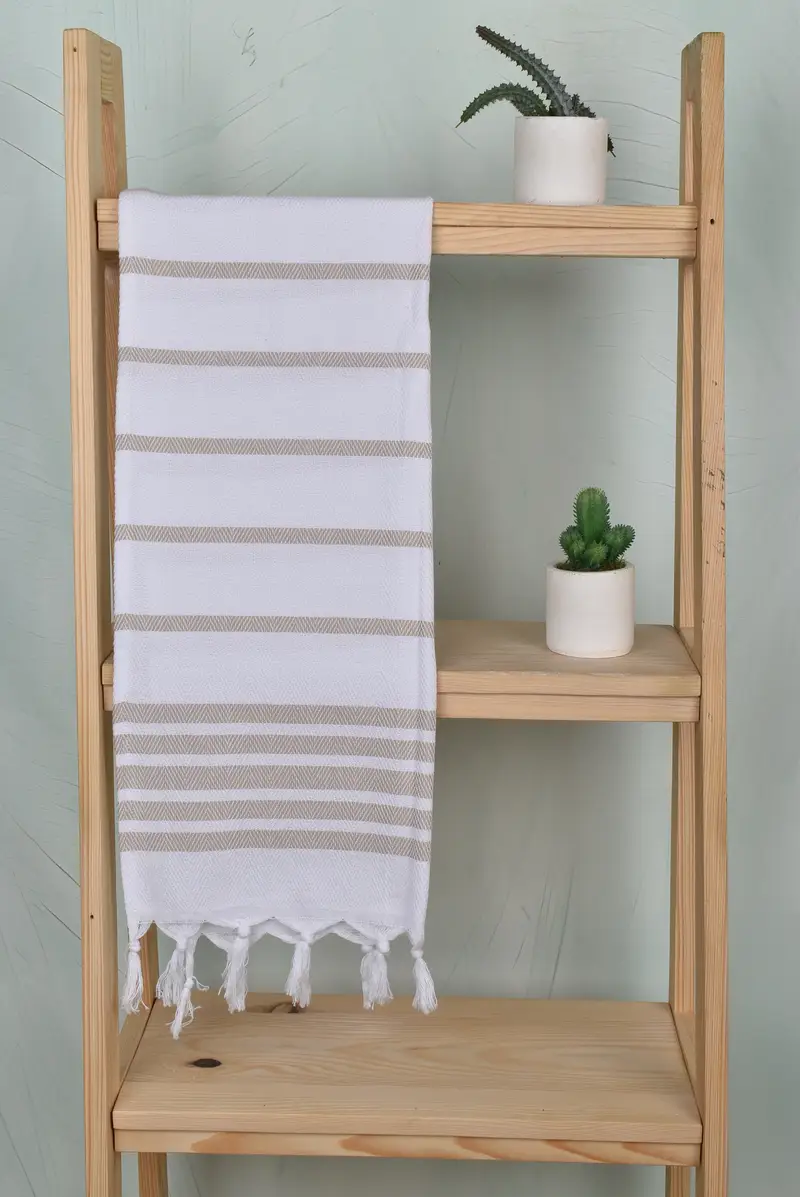 36x24 Cotton Herringbone Towel, Turkish Towel Hand Towel, Personalized Kitchen Towel, Boyfriend Gift, Embroidery Towels, Summer Towel, Wedding Gift - 8