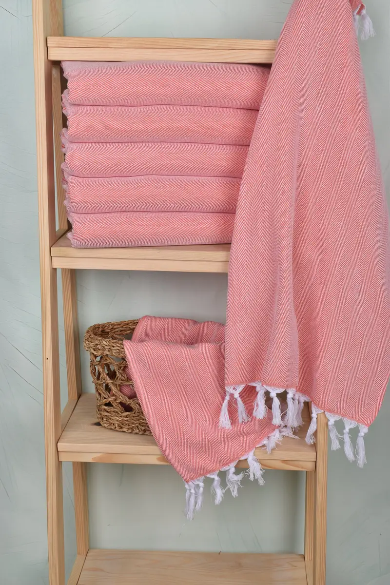 Bridesmaid Favors, Personalized Hand Towel, Valentine Day Gift For Her, Bridesmaid Gifts, Monogram Hand Towel, 36x18 Cotton Herringbone Towel - 3