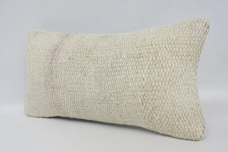 Pillow Case, Throw Kilim Pillow, Vintage Pillow, Boho Throw Pillow, Pattern Throw Pillow Case, Kilim Cushion Sham, 8x16 Beige Pillow Sham - 4