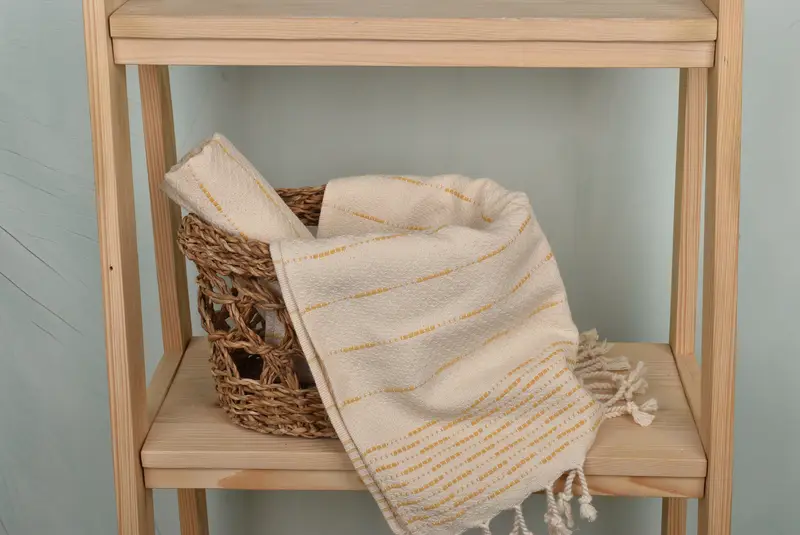 Personalized Turkish Towel, Wedding Gift, Holiday Towel, Personalized Dish Towel, Boyfriend Gift, Wedding Favors, 36x18 Cotton Striped Design Towel - 4