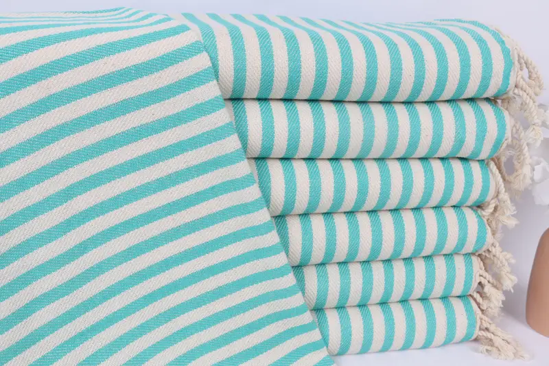 Best Wedding Gift, Monogram Tea Towel, Bathroom Towels, Beach Theme Wedding Gift, Kitchen Towel, 40x18 Cotton Striped Towel, Personalized Hand Towel - 1
