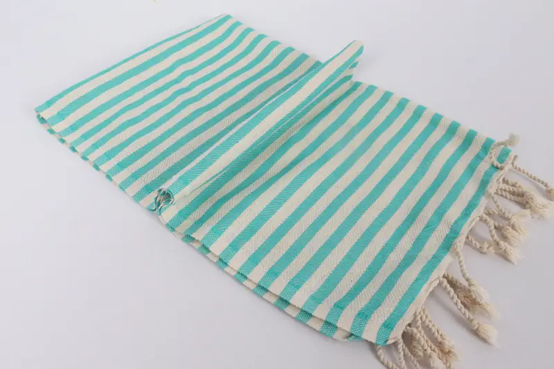 Best Wedding Gift, Monogram Tea Towel, Bathroom Towels, Beach Theme Wedding Gift, Kitchen Towel, 40x18 Cotton Striped Towel, Personalized Hand Towel - 6