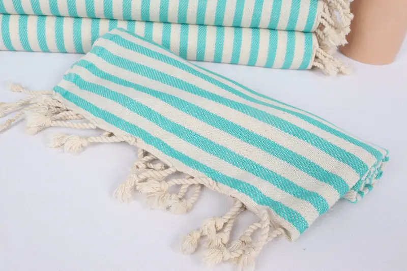 Best Wedding Gift, Monogram Tea Towel, Bathroom Towels, Beach Theme Wedding Gift, Kitchen Towel, 40x18 Cotton Striped Towel, Personalized Hand Towel - 4