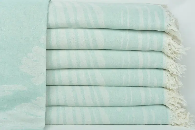 Turkish Towel Bulk, Wedding Favors, Bachelor Bachelorette Party Favors, Embroidery Towels, Turkish Towel Beach, 70x40 Cotton Floral Design Towel - 2