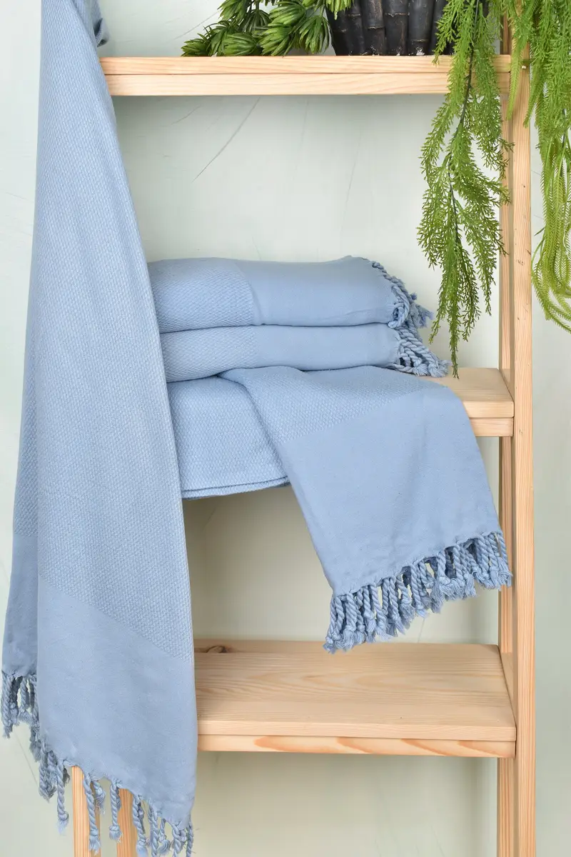 Turkish hand towel, Turkish Towel USA, Organic Towel, Boyfriend Christmas Gift, Bachelorette Party Gift, 70x32 Cotton Geometric Stonewashed Towel - 6