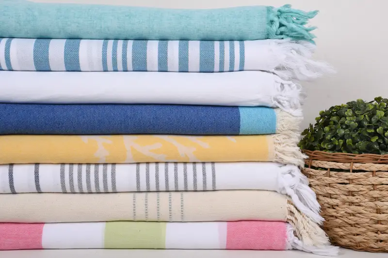Large Beach Towel Personalized, 70x40 Cotton Set of 8 Towel, Hammam towel, Grandma Gift, Absorbent towel, Bachelor Bachelorette Party Favors - 2