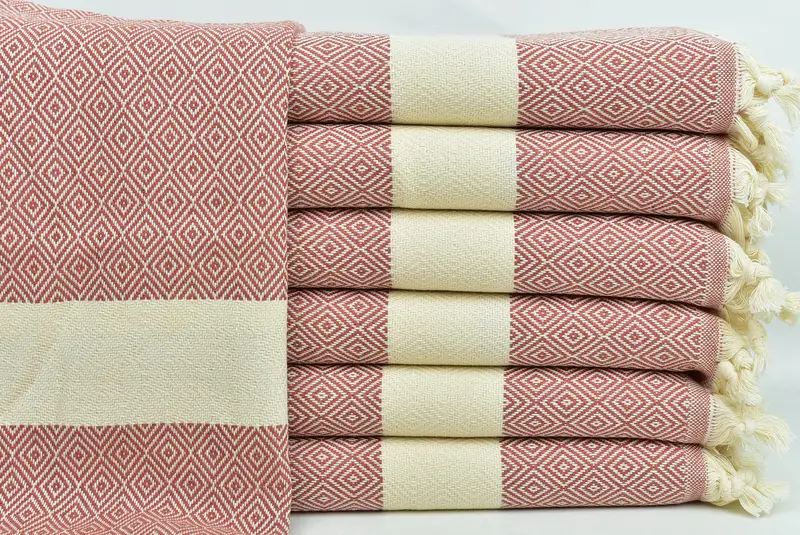 Welcome Wedding Gift, Turkish Towel Hand Towel, Monogram Hand Towel, Home Decor Gifts, 36x20 Cotton Diamond Towel, Personalized Hand Towel - 1