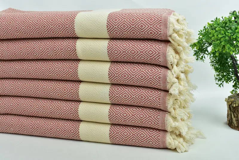 Welcome Wedding Gift, Turkish Towel Hand Towel, Monogram Hand Towel, Home Decor Gifts, 36x20 Cotton Diamond Towel, Personalized Hand Towel - 3