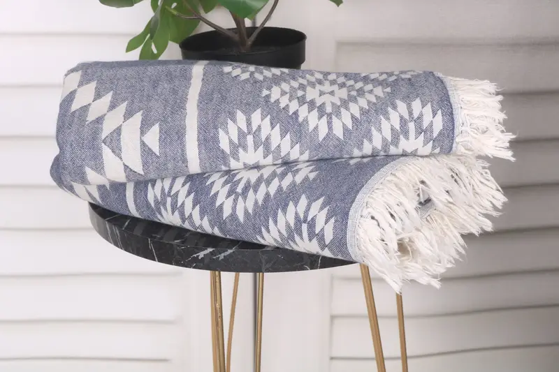70x36 Cotton Kilim Towel, Peshtemal Towel, Embroidered Towel, Pool Towels, Turkish Towel Beach Towel, Turkish hand towel, Wedding Gift Ideas - 4