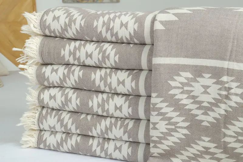 Woven Blanket, Monogram Beach Blanket, Bachelor Party Favors, Bedspread, Personalized Gifts, 84x56 Cotton Kilim Towel, Turkish Throw Blanket - 2