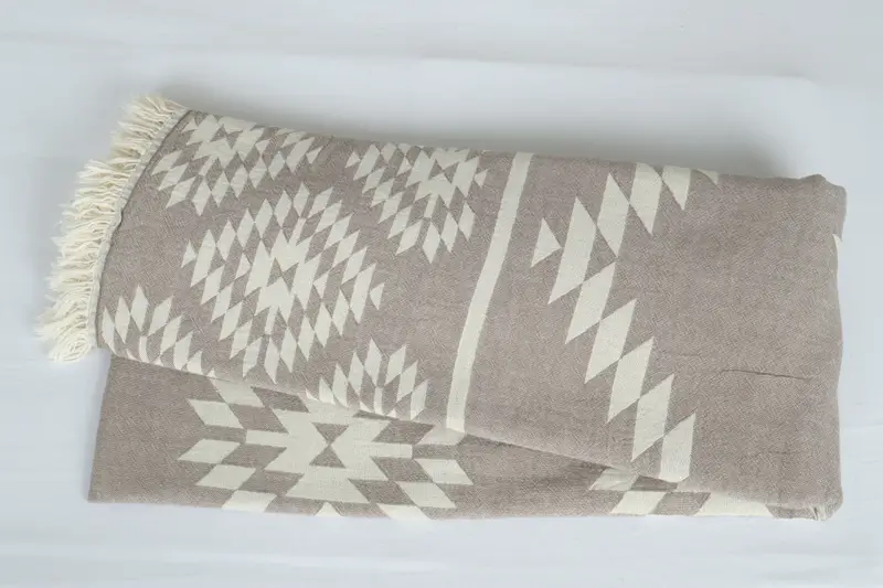 Woven Blanket, Monogram Beach Blanket, Bachelor Party Favors, Bedspread, Personalized Gifts, 84x56 Cotton Kilim Towel, Turkish Throw Blanket - 6