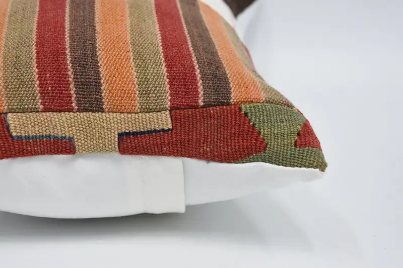Tapestry Cushion Cover, Outdoor Cushion, Pillow Case, Vintage Pillow, Antique Pillows, Kilim Cushion Sham, 12x24 White Cushion Case - 5