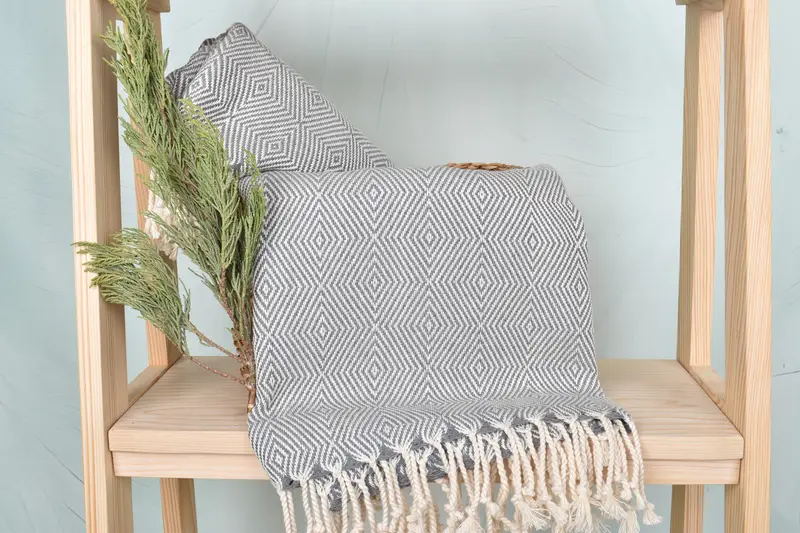 74x40 Cotton Diamond Towel, Personalized Wedding Gift, Bachelor Gift, Bridesmaid Gift Towel, Holiday Towel, Yoga Towel, Lightweight Turkish towel - 4