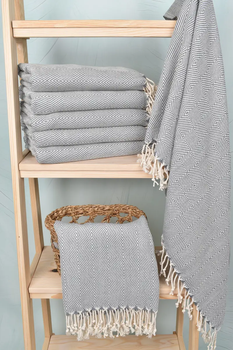 74x40 Cotton Diamond Towel, Personalized Wedding Gift, Bachelor Gift, Bridesmaid Gift Towel, Holiday Towel, Yoga Towel, Lightweight Turkish towel - 3