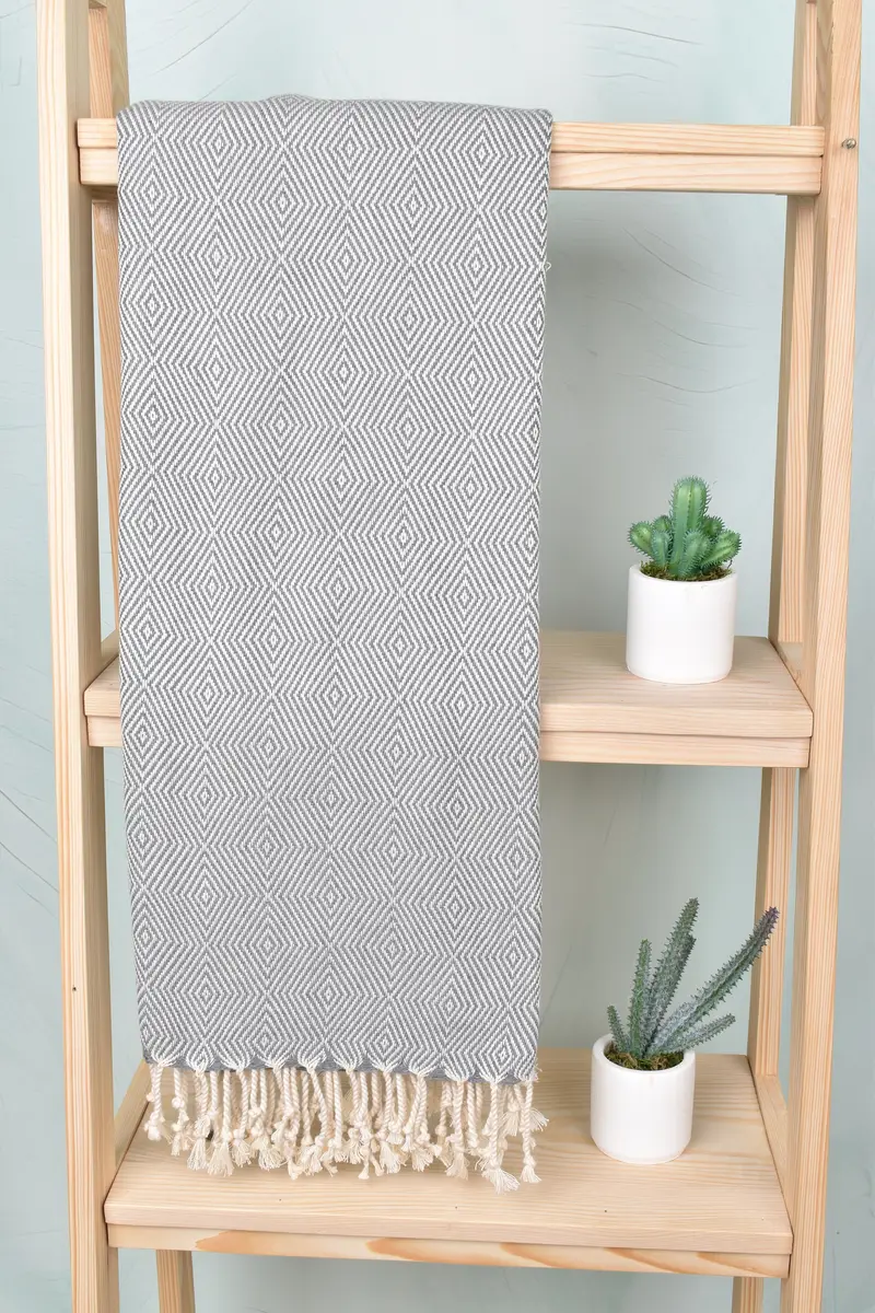 74x40 Cotton Diamond Towel, Personalized Wedding Gift, Bachelor Gift, Bridesmaid Gift Towel, Holiday Towel, Yoga Towel, Lightweight Turkish towel - 8