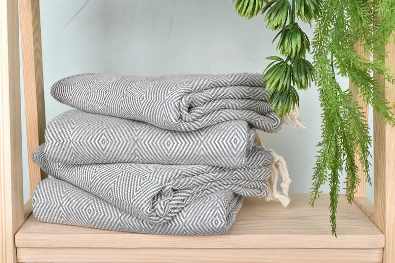 74x40 Cotton Diamond Towel, Personalized Wedding Gift, Bachelor Gift, Bridesmaid Gift Towel, Holiday Towel, Yoga Towel, Lightweight Turkish towel - 7