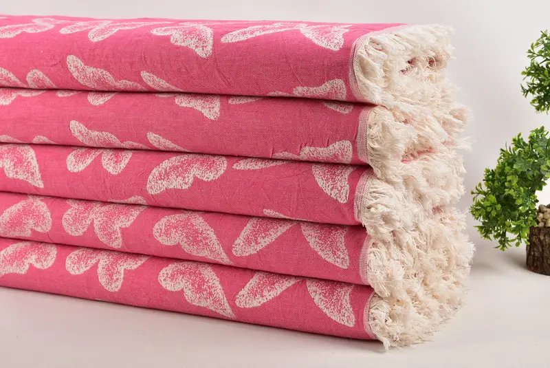 96x80 Cotton Butterfly Pattern Towel, Gift For The Home, Bachelorette Gifts, Bedspread, Gift For The Home Decor, Shower Curtain, Decorative Blanket - 3