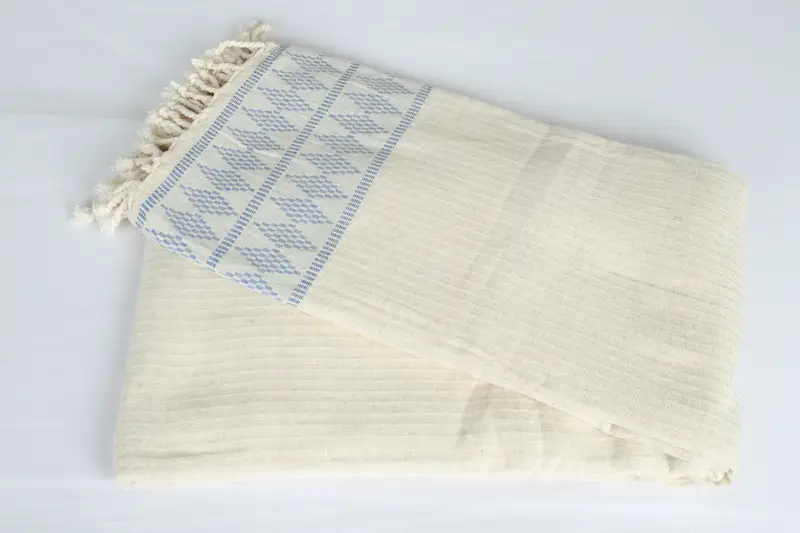Decorative Blanket, Organic Throw, Turkish Cotton Blanket, 100x88 Cotton Kilim Design Towel, Custom Blanket, Bridesmaid Gifts, Halloween Gifts - 6