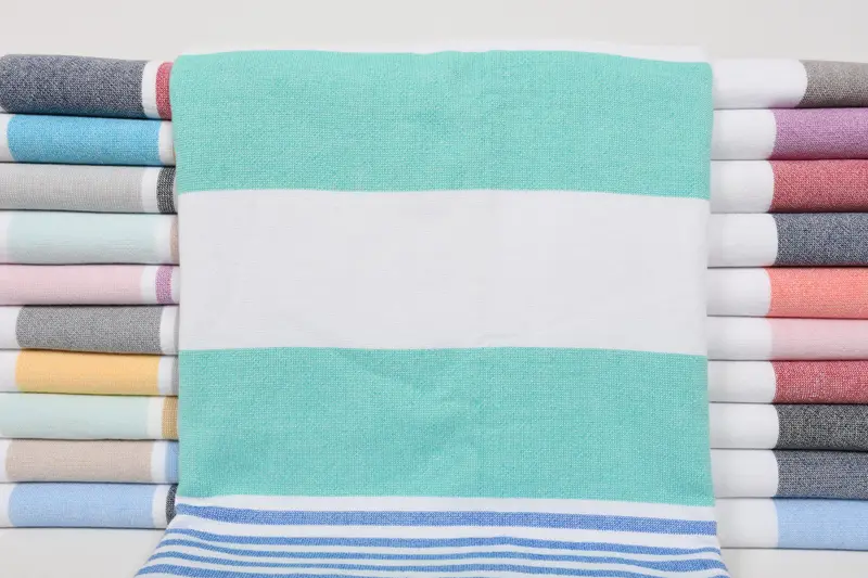 68x36 Cotton Striped Terry Towel, Valentines Gift, Absorbent towel, Turkish Bath Towel Set, Wedding Gifts Towel, Beach Wedding Favor, Beach towel - 2