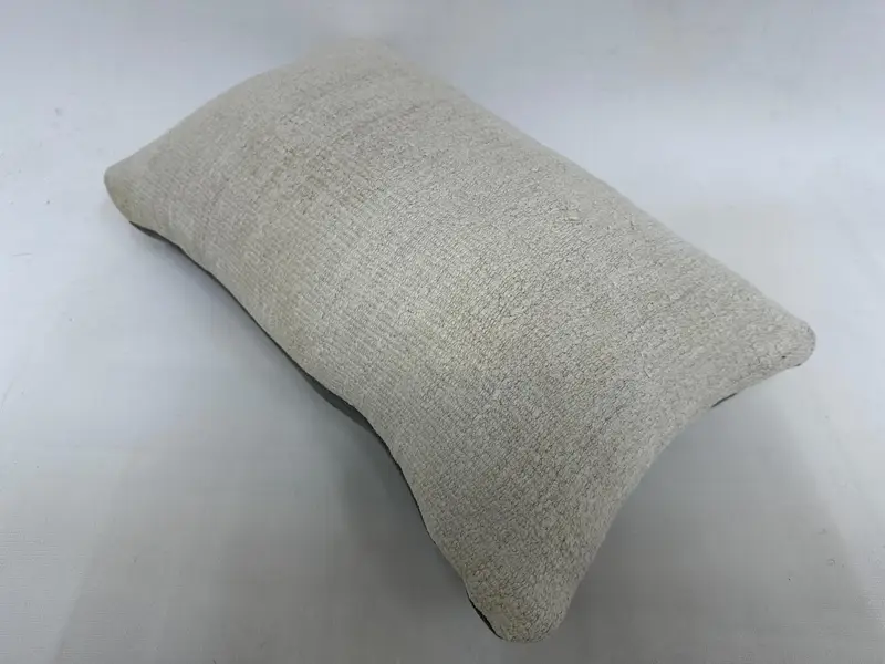 Turkish Pillow, 12x20 White Cushion Cover, Outdoor Throw Pillow Cover, Pillow for Couch, Antique Pillows, Authentic Pillow Case, Cushion Cover - 6