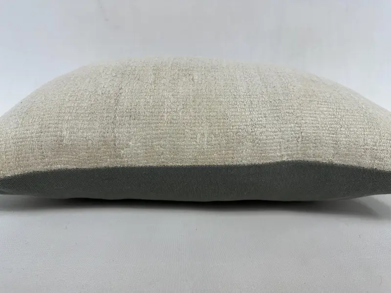 Turkish Pillow, 12x20 White Cushion Cover, Outdoor Throw Pillow Cover, Pillow for Couch, Antique Pillows, Authentic Pillow Case, Cushion Cover - 5