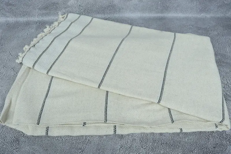 Custom Blanket, Housewarming Gift, Gift For Boyfriend, 104x96 Cotton Striped Towel, Bridal Shower Gift, Family Gift Basket, Christmas Tablecloth - 6