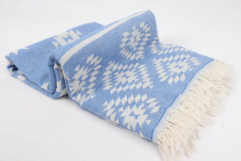 Peshtemal beach towel with unique design, Bachelor Gift, Travel towel, 70x36 Cotton Kilim Towel, Turkish bath towel, Personalized Wedding Gift - 7