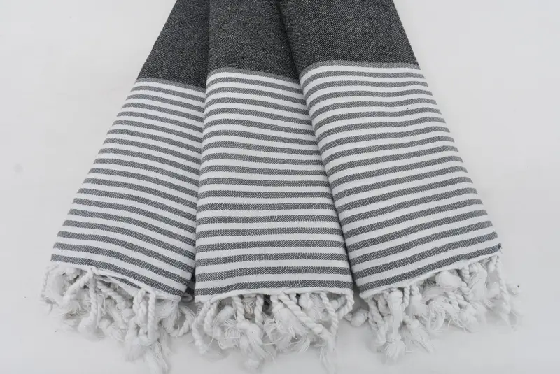 Wedding Gift, 70x40 Cotton Striped Towel, Embroidered Turkish Towel, Hammam towel, Baby Boy Gift, Girls Weekend Getaways Gifts, Bridesmaid Gifts - 3